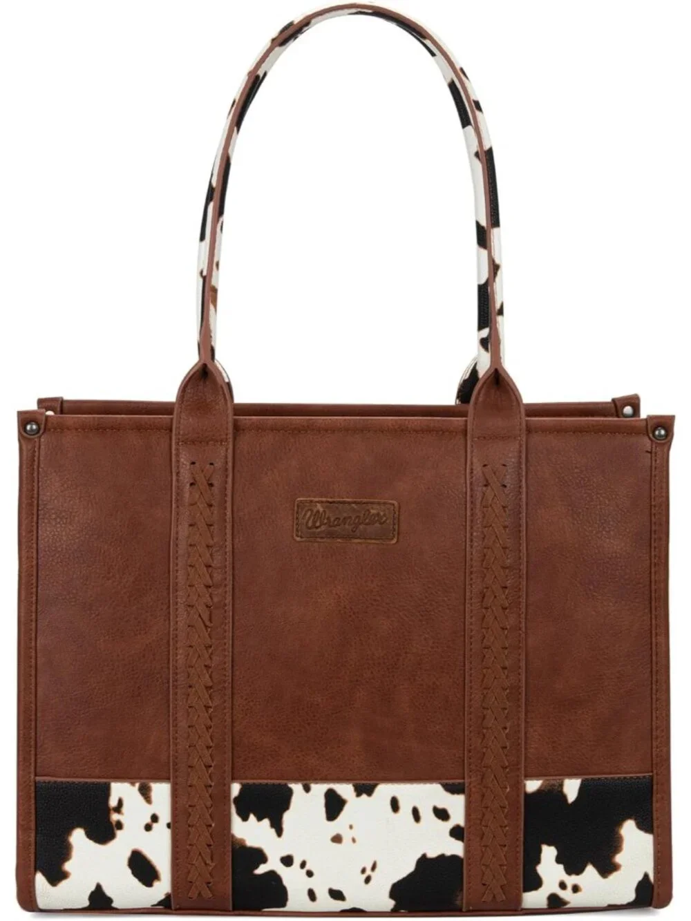 Wrangler Tote Bag for Women Western Cow Print Purse Designer Top Handle Handbags - Picture 3 of 6